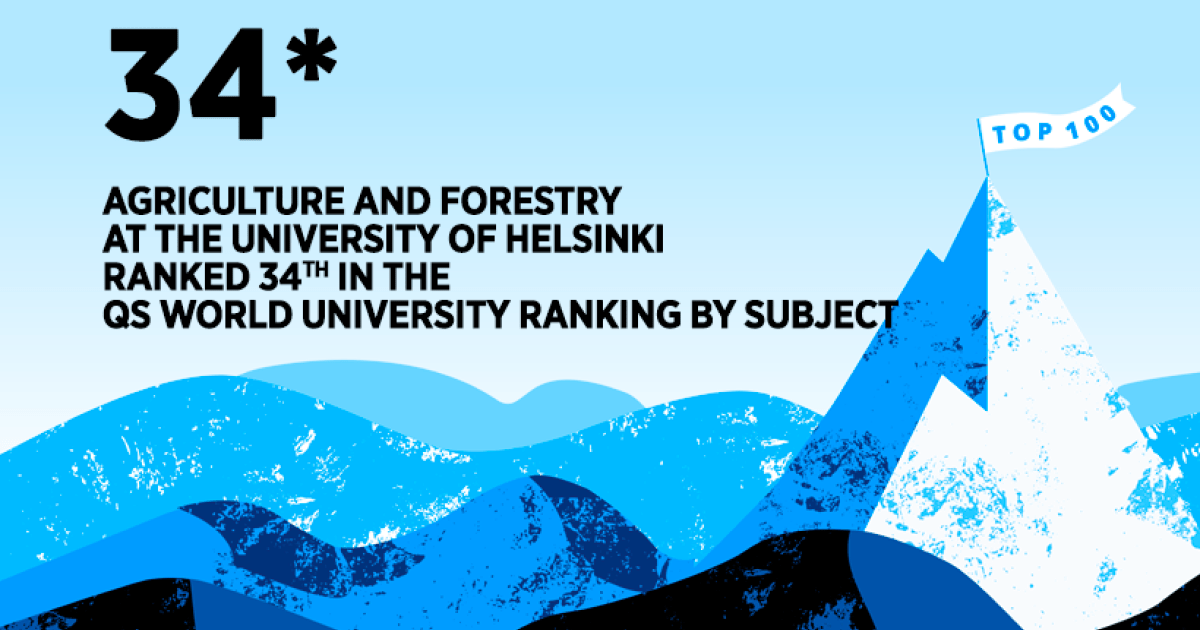 University of Helsinki's agriculture and forestry improved its ranking
